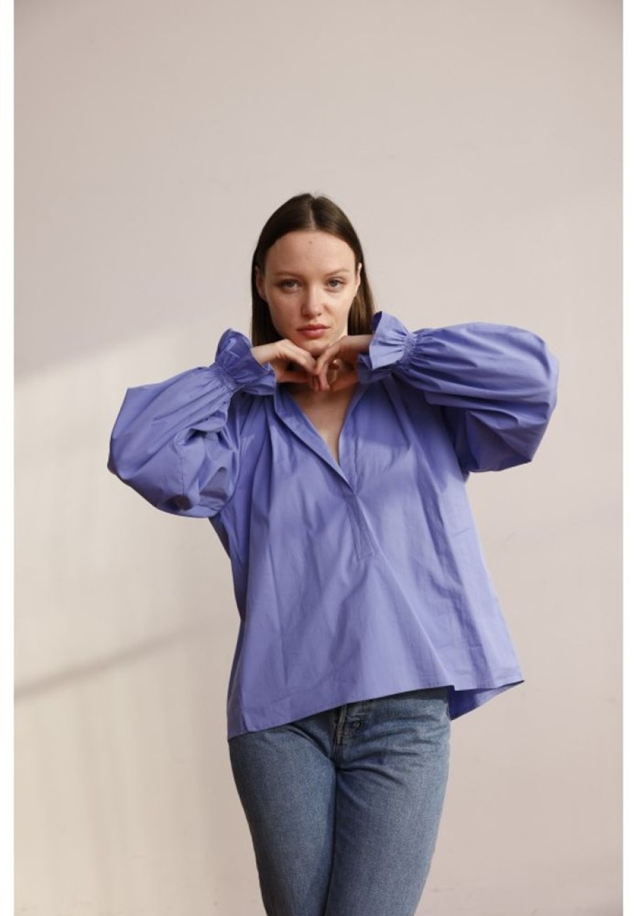 Jane Wood Blouse Lea Bleu | Women