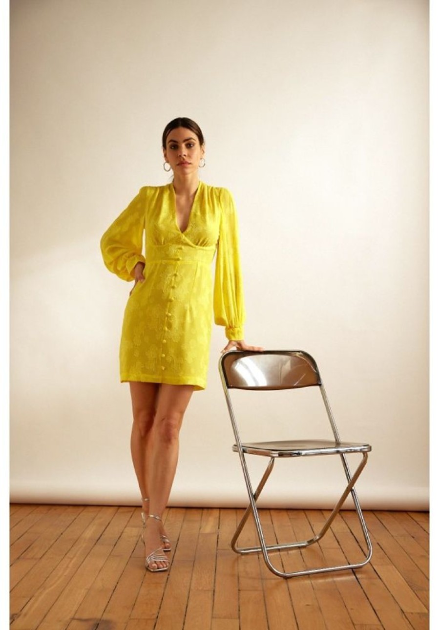 Jane Wood Robe Farah Jaune | Women