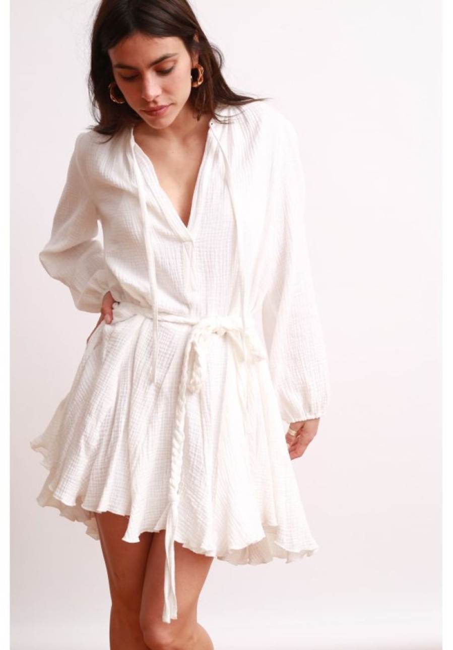 Jane Wood Robe Pablita Blanche | Women