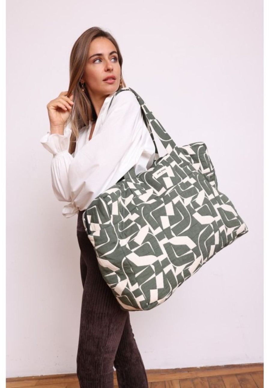 Jane Wood Sac Balthazar Jacquard Vert | Women