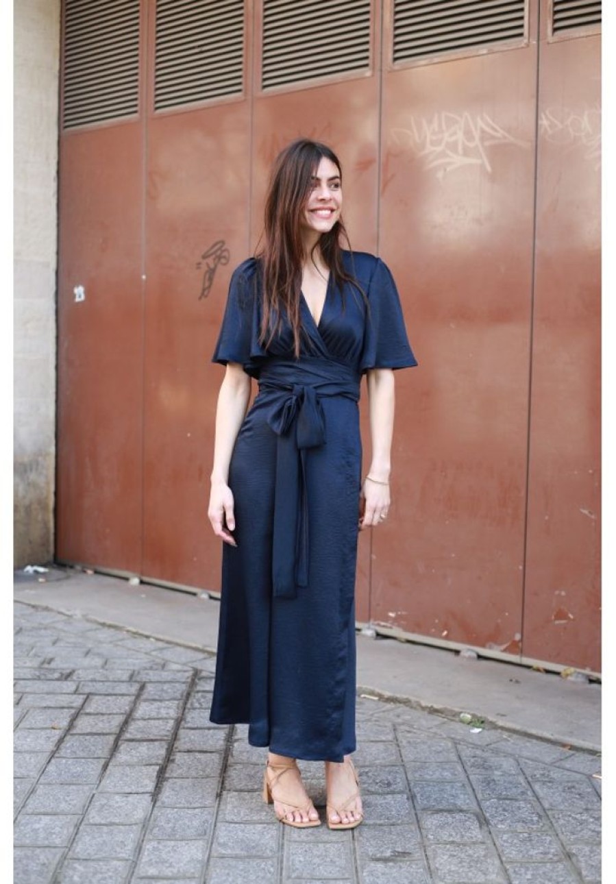 Jane Wood Robe Emma Bleu Nuit | Women